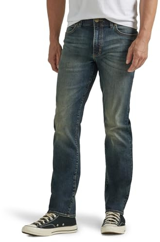 Lee Men's Extreme Motion Regular Straight Jean Maverick 38W x 32L