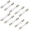WITTKOWARE 10 Stück Soffitten-Lampe in Röhrenform, 6x39mm, S5.5, 18V, 3W, warmweiß (z.B. für Sprechanlage, Skalenlampe, Hintergrundbeleuchtung)