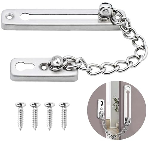 Catena serratura di sicurezza per porta, serratura di sicurezza, serratura per porta, catena di sicurezza, protezione anti-intrusione chiusura per porte