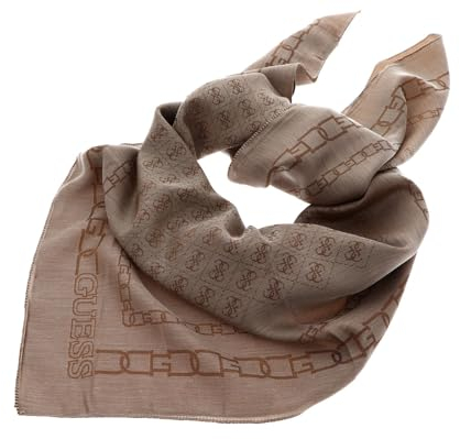 GUESS Kefiah Scarf Latte Logo