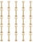 PATIKIL 25 Ensembles de Vis Chicago, Vis de Reliure Fendue M4x28mm en Laiton pour Ceinture en Cuir, Albums Photo Scrapbook