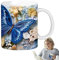 Besreey -Keramikbecher, Becher - Kaffeetasse mit -Muster | Heiße Schokoladentasse für Sammler, originelle Geschenke für Frauen und Männer, Teetasse für den Arbeitsplatz und die Küche zu Hause