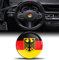 Biomar Labs 3D Silikon Aufkleber Kompatibel mit BMW 36131181082 Emblem Lenkrad 45mm Plakette Zubehör Teile Decals Lenkrad Dekoration Deutschland Deutsche Flagge Deutscher Adler V 33