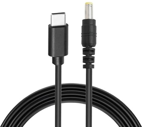 5,5x2,5mm DC zu Typ C USB-C Eingangskabel für Laptop Notebook, 5,5 * 2,5mm auf USB-C 1,5m Kabel, 20V 65W PD Ladegerät (Nicht enthalten) für Router, Kamera, TV-Box
