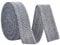 BENECREAT 10 Yards/9.1 m Baumwoll Twillband, 40mm Schwarz Weißes Schrägband Weicher Teppichkantenstreifen Zum Nähen DIY Basteln Baumwollteppich Heimdekoration
