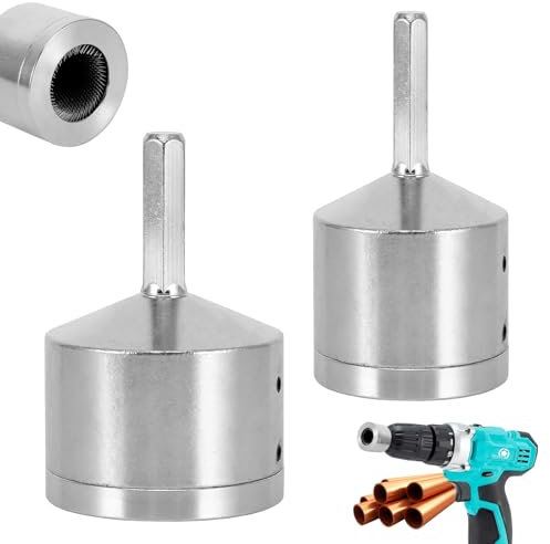 Copper Pipe Cleaner, 15+22mm Metal Copper Pipe Cleaner for Drill, Pipe Cleaner forPipe Oxide Rust Removal, Efficient Durable Pipe Cleaners Plumbing for Electric Drill Bit