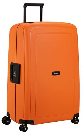 Samsonite S'Cure - Hartschalenkoffer 75 cm Groß - Trolley Koffer mit 4 Rollen, TSA-Schloss, Leicht - 102 L - Orange (Apricot)
