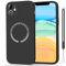 Magnetica Cover per iphone 11 Apple Magsafe,Custodia Silicone con Fodera in Microfibra,Ultra Sottile Case Protezione per Fotocamera per iPhone-11