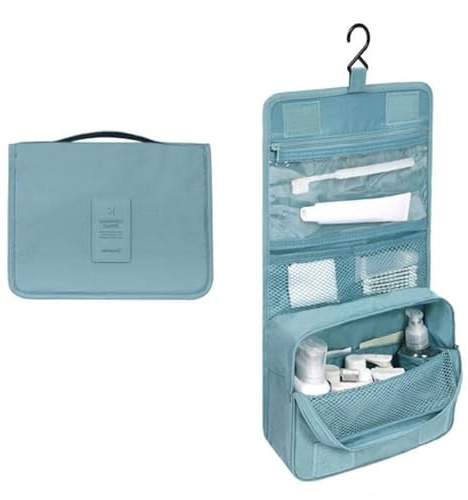 Trousse De Toilette Originale Femme Le-globe-trotteur Bleu ciel