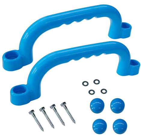 AMSLSIU 2 stücke Bunte Haltegriffe Mit Finger Griffe Für Klettergerüst Sicherheit ABS Klettergerüst Zubehör Outdoor Baumhäuser, D