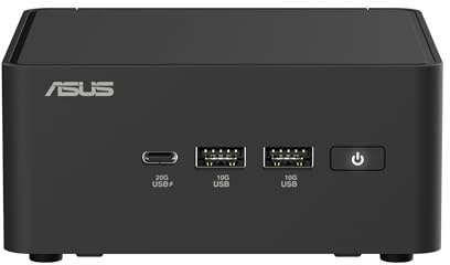 ASUS Mini PC | NUC 15 Pro | Schwarz | Core 3 100U | RAM: 64GB (DDR5) | SSD: 4TB | Windows 11 Pro | Office 2024 Pro | Sicherungsstick