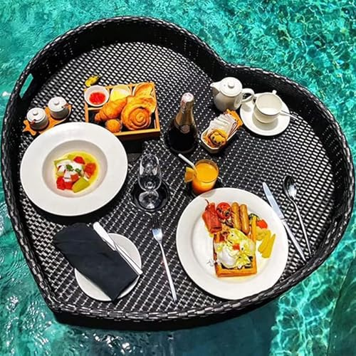 Premium Floating Tray for Pool Versatile Water Play Food Plate for Hot Tub Breakfast & Poolside Bar Ideal for Outdoor Gatherings & Summer Parties