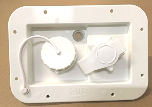 Valterra Gravity City Rückschlagventil für Wasserfüllung, für Wohnmobile, Anhänger, Marine, Weiß