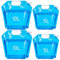 Tebery Recipiente de Agua Plegable, 2 x 5 l + 2 x 10 l, Bolsa de Agua, Plegable, depósito de Agua, Almacenamiento para Deportes, Camping, Senderismo, Picnic, Barbacoa y Coche (4 juegos/30 L)