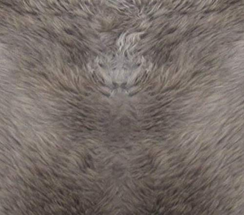 HEITMANN Lammfell Sitzkissen Sitzauflage rund 45 cm Stuhl Kissen warm (Taupe)