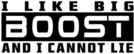 Decus Shop I Like Big Boost and I Cannot Lie // Sticker OEM JDM Style Aufkleber