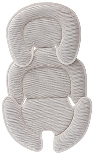 Innokids Säuglings-Autositzeinlage für Neugeborene Baby Kleinkind (Beige) | Kopf- und Körperstützkissen, weich, bequem und funktional, Autositzkissen für Autositze und Kinderwagen