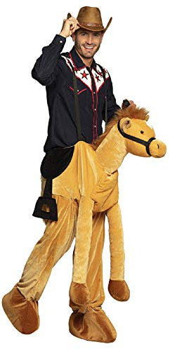 narrenkiste B88088 Damen-Herren Pferd Kostüm Plüsch-Reittier Reitpferd Horse