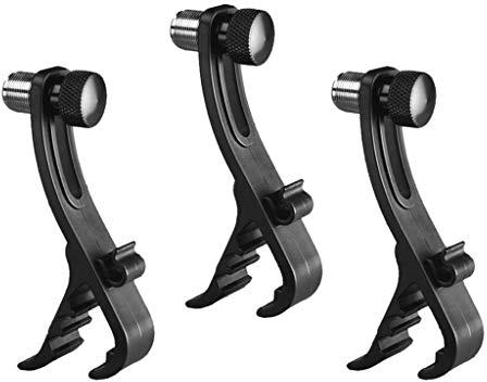 Einstellbare SNARE & TOM DRUM MIKROFON MONTAGEKLEMME Mic Mount Clip Hardware