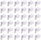 Swpeet - Set di 60 clip per cavi in nylon di plastica di tipo R, per fissaggio a vite, in nylon, con 60 viti per la gestione dei fili (3/8, bianco)