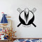 QIANGTOU Cricket Vinyl Wandtattoo Bat Ball Art Wandaufkleber für Teen Boy Spielzimmer Cricketer Schlafzimmer Dekor Zubehör Tapete 42x42cm