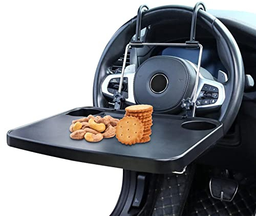 Stronrive Car Tray - Foldable Car Tray For Steering Wheel,Laptop Car Desk Car Seat Travel Tray Table Car Food Trays For Adults Driver Car Desk