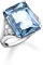 Thomas Sabo Damen Ring aus Sterling-Silber mit Zirkonia-Steinen in Weiß und Blau, Gr. 56, TR2339-059-1-56