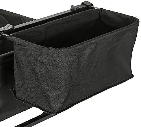 HIGOH Handcart, Faltende Outdoor -Trolley -Einkaufscamping -Handschusse Tragbarer Trolley Cart Accessoires -Ztasche/Schwarz