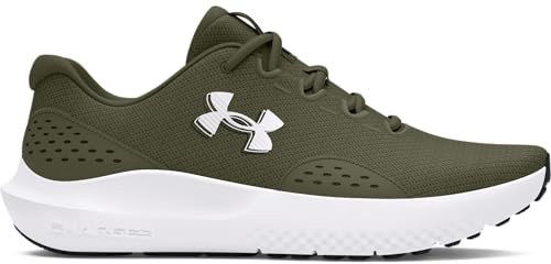 Under Armour UA Charged Surge 4 Zapatillas para correr, Hombre, Marine Od Green Marine Od Green White, 43 EU