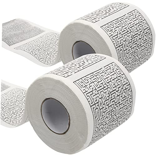 Cabilock 2er-pack Bedruckte Toilettenpapierrollen Serviettenpapier Badezimmerzubehör Lustiges Design