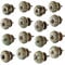 Knober 16 X Verde MIXSET Grün Schubladengriff | Möbelknöpfe | Gewinde metrisch M 4 | 16 Stück MIXSET