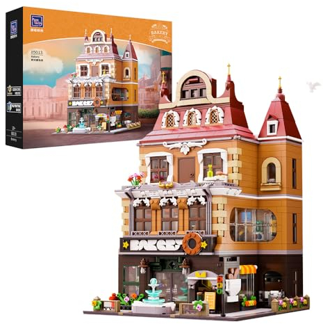 PANTASY European Style Bakery Building Toy Create Your Own Charming Miniature Bakery Building Set