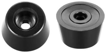 Recogwood 12Pcs Round Rubber Feet, D21mm x 17mm x H11mm Non Slip Furniture Feet Pads Rubber Bumpers Pad Protectors for Cabinet, Desk Tables, Couches, Chair