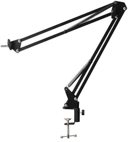 Mikroskop-Armständer, Flexible Halterung mit 360 Grad Verstellbarem Arm und 42-mm-Objektivring-Set, Faltbare Industriekamera-Halterung für Monokular-Mikroskop und 40-mm-Objektiv