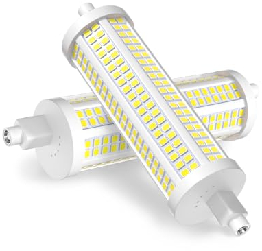 TobeBright 30W R7s LED 118mm Dimmbar 6000K Kaltweiß J118 R7S LED Leuchtmittel 30W Ersatz Halogenstab R7S 118mm 250W, 2-Pack