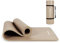 MSPORTS Gymnastikmatte Premium inkl. Tragegurt + Übungsposter + Workout App I Hautfreundliche Fitnessmatte 190 x 60 x 1,0 cm - Beige-Caramel - Phthalatfreie Yogamatte