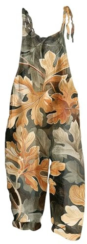 Vasreyy damen jumpsuit overall sommer mädchen Latzhose Pink Aus Kunstleder Grün Festlich Kostüm Hippie(XL, Orange)