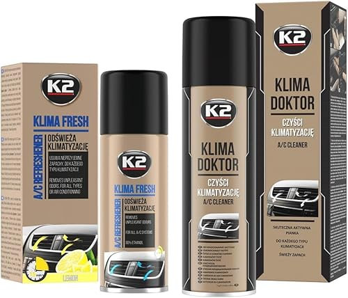 Kit Limpiador Aire Acondicionado Higienizante A/C - Limpieza y Desinfeccion Eliminador Olores - Limpia y Refresca - Antibacteriana Aroma Limon