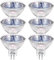 MR16 Halogen Light Bulbs 50W, 12V GU5.3 Dimmable Halogen Spotlight Bulbs Warm White 2800K, 2 Bi-Pin Bulbs for Ceiling Lights, 6 Pack