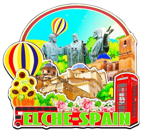 Orlaybar Elche Valencian Community Spanien Dekorativer Magnet 3D Kühlschrank Stadt Reise Souvenir Touristengeschenke Handarbeit Handwerk Kühlschrankmagnet Heimdekoration -4107