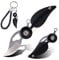 Vividstill Mini Taschenmesser, cooles EDC Klappmesser mit Griff aus Aluminiumlegierung, tolles Geschenk Kleines messer für Männer Outdoor Camping (schwarz)