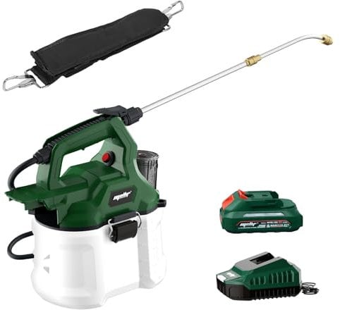 Mellif Spruzzatore a pressione a batteria, 4 litri, per batteria Makita da 18 V, contiene batteria Mellif da 2,0 Ah e caricatore