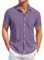 Chemise Femme Ete Chemise Ete Homme Chemisette Homme Manche Courte Chemise Jean Homme Chemise A Fleur Homme Chemise Lin Homme XXL Chemise Bleu Ciel Homme Chemisette Homme Violet XL