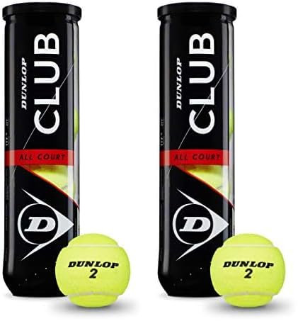 DUNLOP Tennisball Club All Court - für Sand, Hartplatz und Rasen (1x4er Dose) (Packung mit 2)