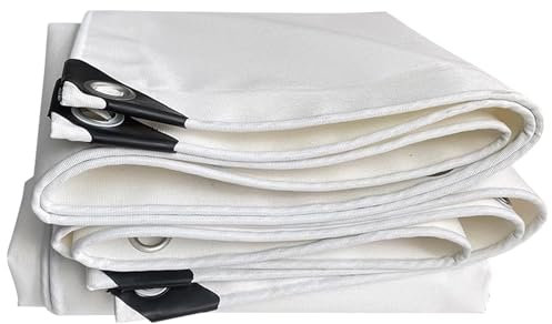 Lona impermeable resistente de 600 g/m², 1 x 4 m, para uso en exteriores, resistente al viento y a la nieve, lona duradera para camping, camiones y protección de equipos