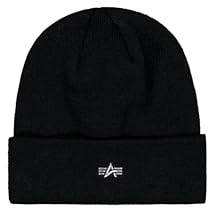 Alpha Industries Herren Beanie-Mütze Metal Logo Beanie