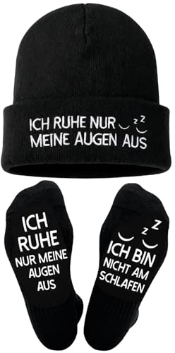 DPKOW Geschenk Socken Lustig für Papa Mama Opa Oma Muttertag Vatertag Geburtstagsgeschenk Nützliche Geschenkideen Weihnachten, Baumwolle Socken Männer Herren Frauen Damen Socken