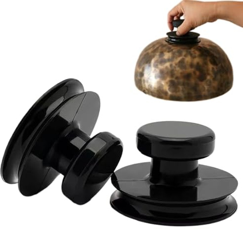 Derwrtup Ventouse pour Bol Chantant | 2 Pièces Support à Ventouse en Silicone pour Bol Tibétain - Support Antidérapant pour Utilisateurs de Méditation Pleine Conscience Yoga et Développement Spirituel
