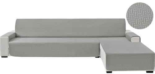 CYCMACO Wasserdicht Sofabezug L Form 3 Sitzer, rutschfest Sofa Überzug Ecksofa, Ecksofa Bezug Rechts/Links Universal Reversibel, Sofa Überzug L Form Mit Armlehne, Für Hund Katze, Hellgrau