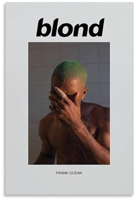 ckklik Blond Poster Kunstdruck Frank Ocean Wanddekoration, modernes Zuhause, ästhetisch, Musik-inspiriertes Kunstwerk, einzigartige Geschenkidee für Fans, stilvolle Raumdekoration, zeitgenössisches